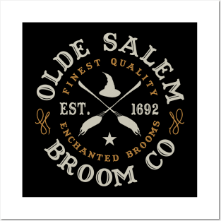 Wiccan Occult Witchcraft Salem Broom Company Posters and Art